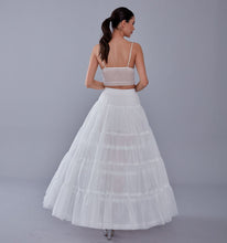Load image into Gallery viewer, Elegant Voile and Hoop Petticoat with Two Layers - Perfect for Bridal and Costume Wear