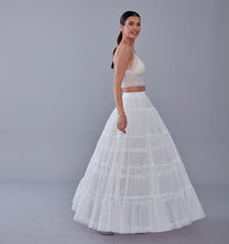 Load image into Gallery viewer, Elegant Voile and Hoop Petticoat with Two Layers - Perfect for Bridal and Costume Wear