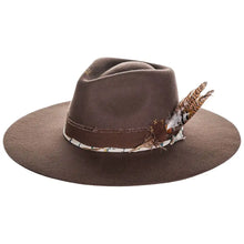 Load image into Gallery viewer, Justin Hattie - Wide Brim Wool Felt Fedora Hat