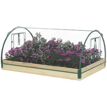 Load image into Gallery viewer, Mini Raised Garden Bed Planter Box Greenhouse Combo with Clear PVC Cover