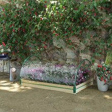 Load image into Gallery viewer, Mini Raised Garden Bed Planter Box Greenhouse Combo with Clear PVC Cover