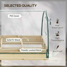 Load image into Gallery viewer, Mini Raised Garden Bed Planter Box Greenhouse Combo with Clear PVC Cover