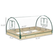 Load image into Gallery viewer, Mini Raised Garden Bed Planter Box Greenhouse Combo with Clear PVC Cover
