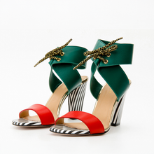 Load image into Gallery viewer, The Bloke Ankle Strap Multicolor Leather Women Sandal