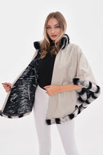 Load image into Gallery viewer, The Glacier Light Beige Reversible Leather Women Jacket