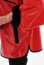 Load image into Gallery viewer, The Rebel Reversible Shearling Red Leather Women Jacket
