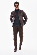 Load image into Gallery viewer, The Nero Coffee Brown Leather Men Jacket
