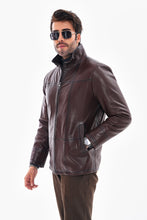 Load image into Gallery viewer, The Nero Coffee Brown Leather Men Jacket