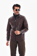 Load image into Gallery viewer, The Nero Coffee Brown Leather Men Jacket