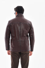 Load image into Gallery viewer, The Nero Coffee Brown Leather Men Jacket