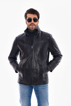 Load image into Gallery viewer, The Nero Black Leather Men Jacket