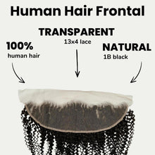Load image into Gallery viewer, Jerry Curl 13x4 Transparent Lace Human Hair Frontal