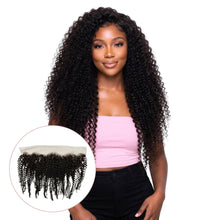 Load image into Gallery viewer, Jerry Curl 13x4 Transparent Lace Human Hair Frontal