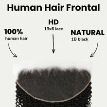 Load image into Gallery viewer, Jerry Curl 13x6 HD Lace Human Hair Frontal