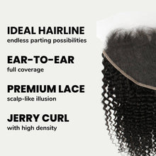 Load image into Gallery viewer, Jerry Curl 13x6 HD Lace Human Hair Frontal