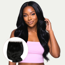 Load image into Gallery viewer, Jet Black Body Wave 6x6 HD Lace Human Hair Closure