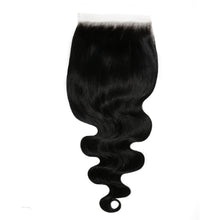 Load image into Gallery viewer, Jet Black Body Wave 6x6 HD Lace Human Hair Closure