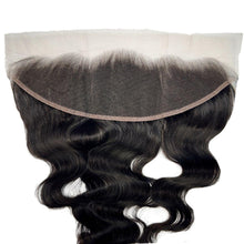 Load image into Gallery viewer, Jet Black Body Wave 13x4 HD Lace Human Hair Frontal