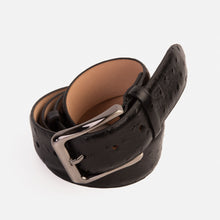 Load image into Gallery viewer, The Johannesburg Black Leather Belt