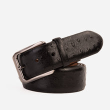 Load image into Gallery viewer, The Johannesburg Black Leather Belt