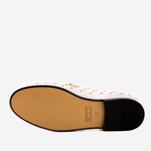 Load image into Gallery viewer, The Jupiter  Shoe White Spike Leather  Bit Dress Loafer Limited Edition Women  Shoe