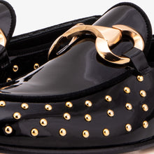 Load image into Gallery viewer, The Jupiter  Shoe Black Spike Leather  Bit Dress Loafer Limited Edition Women  Shoe