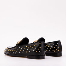 Load image into Gallery viewer, The Jupiter  Shoe Black Spike Leather  Bit Dress Loafer Limited Edition Women  Shoe