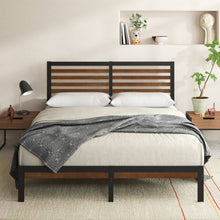 Load image into Gallery viewer, King Size Eco Friendly Bamboo Metal Platform Bed Frame