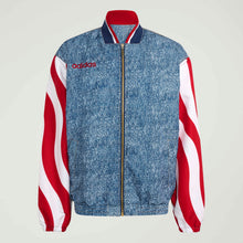 Load image into Gallery viewer, Adidas Mens Denim Graphic Track Jacket - Blue