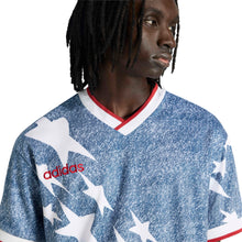 Load image into Gallery viewer, Adidas Mens Denim Graphic Jersey - Blue