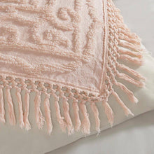 Load image into Gallery viewer, King 100-Percent Cotton Chenille Bedspread with Fringe Hem in Pink Blush