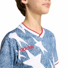 Load image into Gallery viewer, Adidas Kids Denim Graphic Jersey - Blue