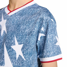 Load image into Gallery viewer, Adidas Kids Denim Graphic Jersey - Blue
