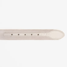 Load image into Gallery viewer, The Eugene White &amp; Gold Woven Leather Belt