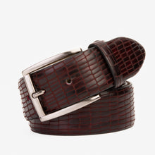Load image into Gallery viewer, The Empire Burgundy Leather Belt