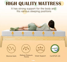 Load image into Gallery viewer, King size 8-inch Thick Medium Firm Cool Gel Memory Foam Mattress