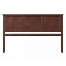 Load image into Gallery viewer, King size Traditional Style Headboard in Walnut Wood Finish