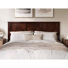 Load image into Gallery viewer, King size Traditional Style Headboard in Walnut Wood Finish