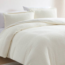Load image into Gallery viewer, King Size 3-Piece Off White Boucle Duvet Cover Set