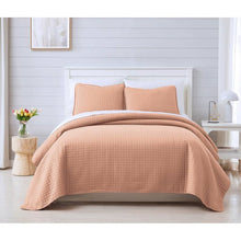Load image into Gallery viewer, King/Cal King Lightweight Blush Ultra Soft 3-Piece Microfiber Quilt Set