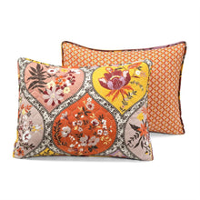 Load image into Gallery viewer, King size Boho Floral Lightweight Cotton Orange Mauve Yellow 3-Piece Quilt Set