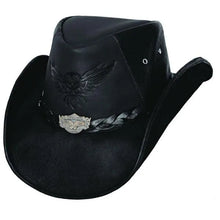 Load image into Gallery viewer, Bullhide King of the Road - Leather Cowboy Hat