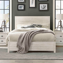 Load image into Gallery viewer, FarmHome Off White Solid Pine Platform Bed in King Size