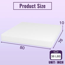 Load image into Gallery viewer, King size 10-inch Charcoal Infused Memory Foam Mattress with Removable Cover