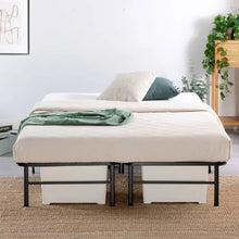 Load image into Gallery viewer, King size Metal Bed Frame with Bamboo Wood Slats