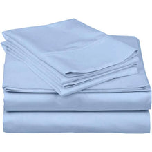 Load image into Gallery viewer, King Blue 100-Percent Egyptian Cotton 1000 Thread Count 4-Piece Sheet Set