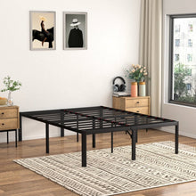 Load image into Gallery viewer, King 18-inch Rounded Edge Corners Metal Bed Frame with Under-bed Storage Space