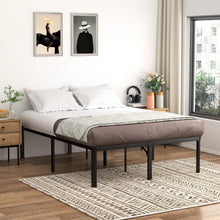 Load image into Gallery viewer, King 18-inch Rounded Edge Corners Metal Bed Frame with Under-bed Storage Space