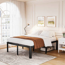Load image into Gallery viewer, King size Heavy Duty Metal Bed Frame with Round Edge Legs - Headboard Compatible