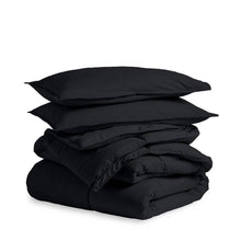 Load image into Gallery viewer, King/Cal King size Luxuriously Soft Down Alternative Comforter Set in Black